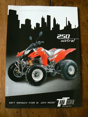 TRITON QUAD  250 mistral prospectus catalogue moto 