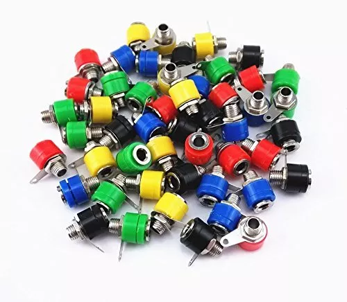 Honbay 50pcs 4mm Banana Jack Socket Plug Connector