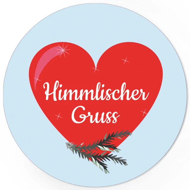 48 Weihnachtsaufkleber Geschenk Aufkleber Etiketten Weihnachten Xmas Gruss Herz