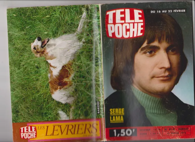 Tele Poche 1974 N°418 Complet - Serge Lama