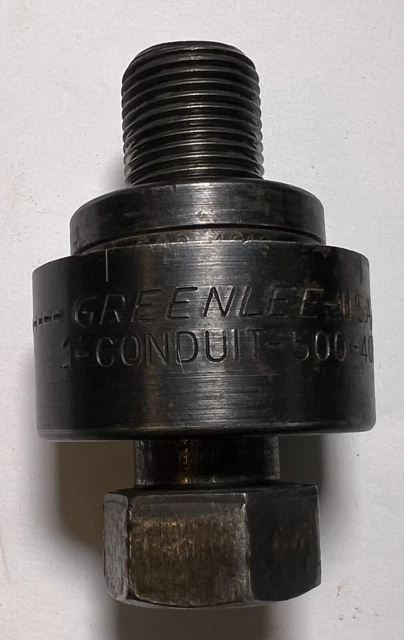 Greenlee KO Punch set 1" 500-4040, 500-4010 and 500-4011 1" Conduit