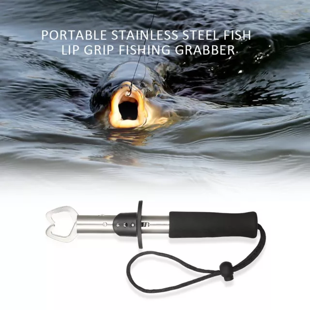 Portable Stainless Steel Fish Lip Grip Fishing Grabber Strong C8I8