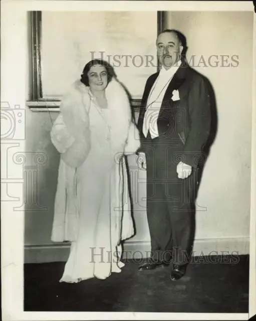 1930 Press Photo Madame Gatti Casazza with Don Crestes Ferrara at the opera, NY