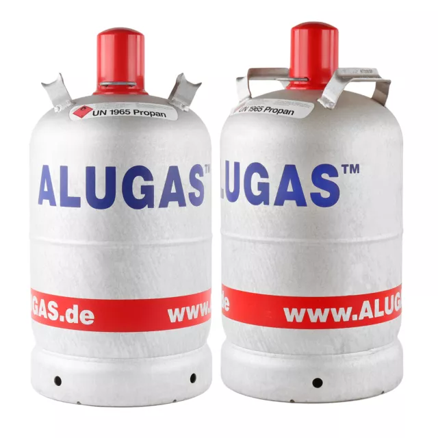 2x AluGas 11 Kg Propangasflasche, Gasflasche für Camping NEU leer ?