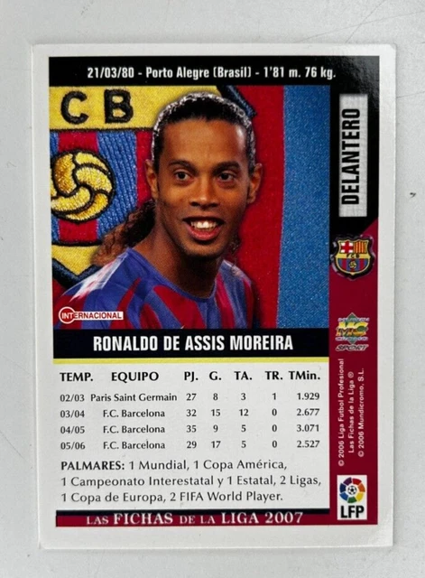 Carte FICHAS Liga 2007-2008 - Camp Nou 137 (Estadio) - FC Barcelone - Mundicromo / Panini