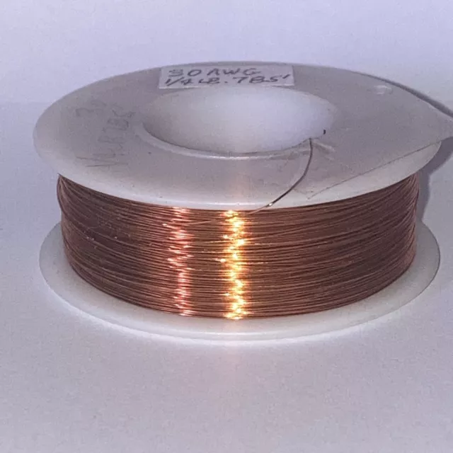 Magnet Wire 30 AWG Gauge Enameled Copper  1/4 lb.  785 ft.  155C Coil Winding