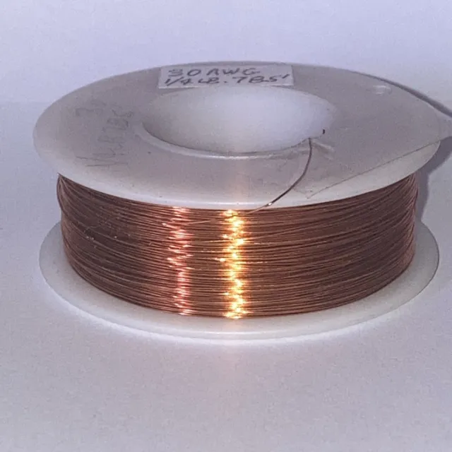 Magnet Wire 33 AWG Gauge Enameled Copper  1/4 lb.  1586 ft.  155C Coil Winding