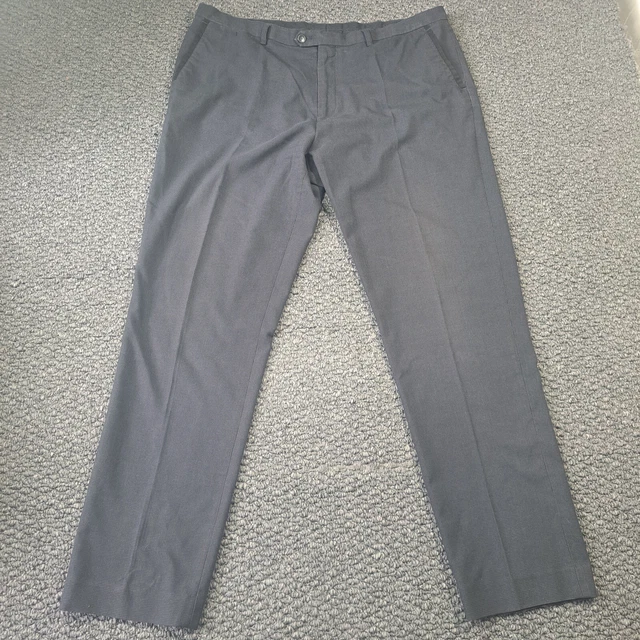 George Dress Pants Size 40 Black Mix Houndstooth Patterned - 40" Waist, 31" Leg