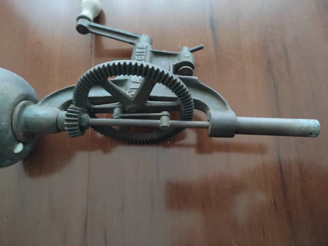 Ancien Affûteur De Banc à Manivelle - Roue De 3,5", Outil Vintage Américain (décoration)