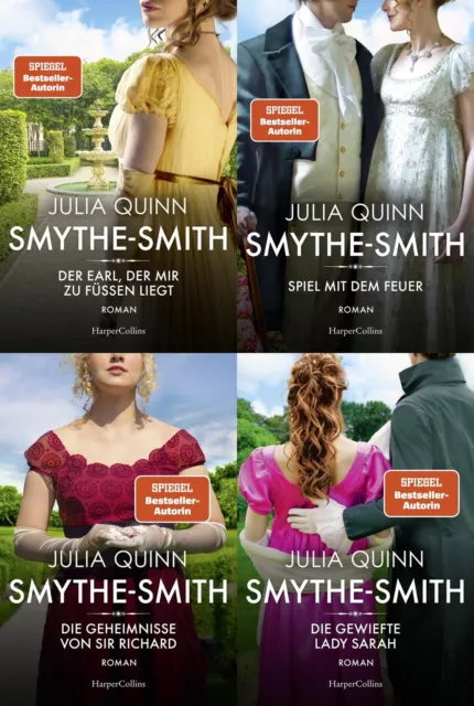 Julia Quinn Die Smythe-Smith-Reihe Band 1-4 plus 1 exklusives Postkartenset