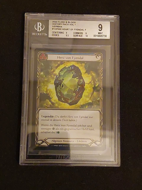Heart of Fyendal Rainbow foil　fab Heart of Fyendal BGS 9.5 Rainbow Foil Flesh and Blood