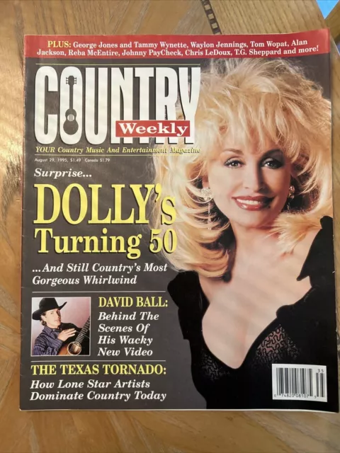RARE DOLLY PARTON AUGUST 1995 “Dolly turns 50” Country Weekly Magazine ...