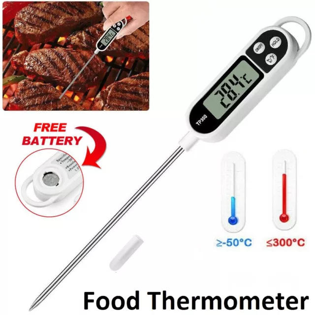 Digital Food Thermometer Temperature Kitchen Meat BBQ Cooking Sensor Probe AU