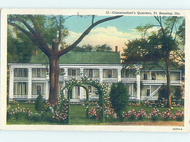 Linen COMMANDANT MILITARY QUARTERS Fort Benning - Columbus Georgia GA AF8342@