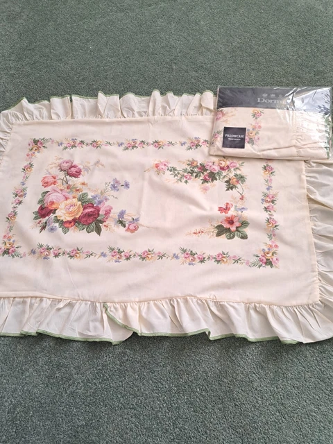 ONE PAIR DORMA Spring Bouquet Frilled Pillowcases 20.00 PicClick UK