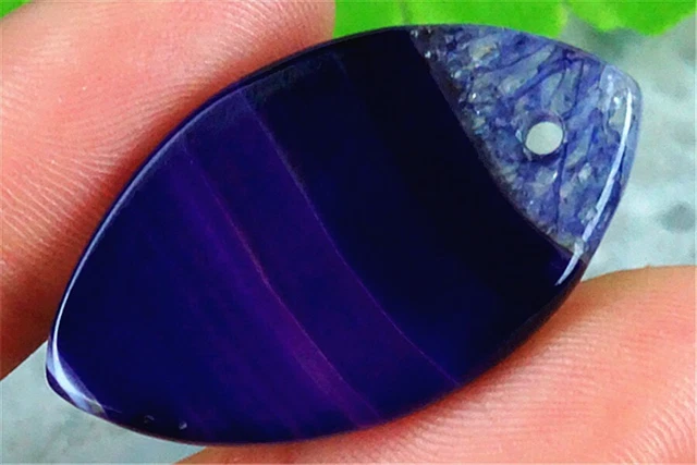 P40896 33x19x4mm Purple/white Druzy Geode Agate Marquise Pendant Bead