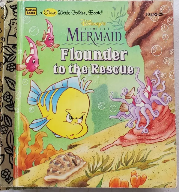 First Little Golden Book Disneys The Little Mermaid Flounder To The