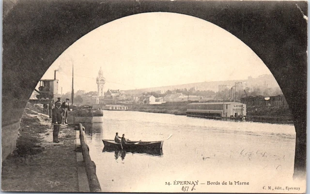 51 EPERNAY - les bords de la marne.