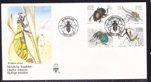 South West Africa 1987 Insects First Day Cover -57