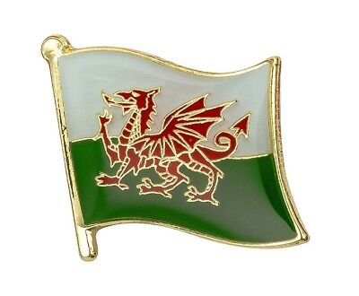 CYMRU WALES Flag Lapel Pin Badge FREE UK POSTAGE