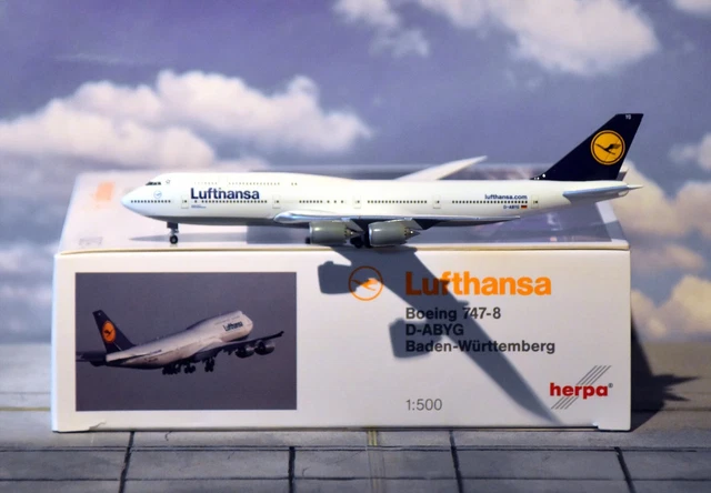 HERPA WINGS 516068-002 Lufthansa Boeing 747-8i D-ABYG 1:500 EUR 32,99 ...