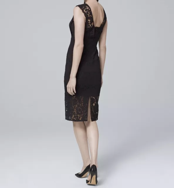 NWT ADRIANNA PAPELL Black Tonal-Lace Sheath Dress Sz 6 - Sold Out 2