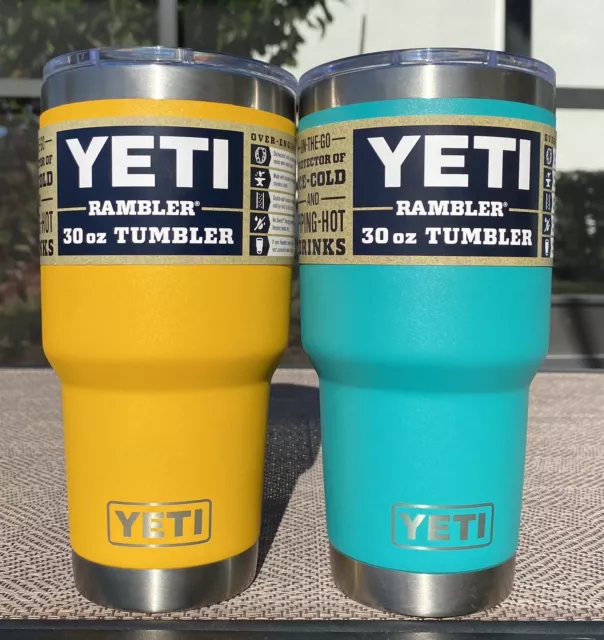 Aquifer Blue YETI® 20 Ounce RAMBLER® - Authentic - Mag Lid