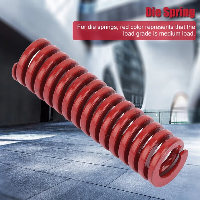 2 X OD 10mm ID 5mm HighAccuracy Steel Red Medium Load Mould Die Spring TM10*70mm