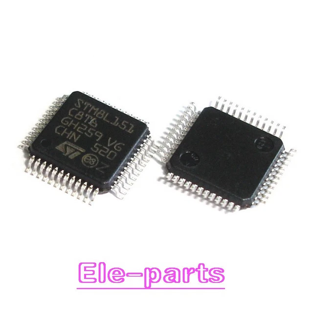 5  PCS STM8L151C8T6 LQFP48 STM8L151 C8T6 8-bit ultralow power MCU, 64 KB Flash