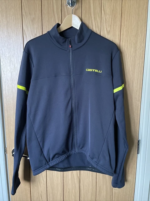 Castelli Fondo 2 Cycling Jersey 2XL Dark Grey / Yellow Fluro / 2XLarge