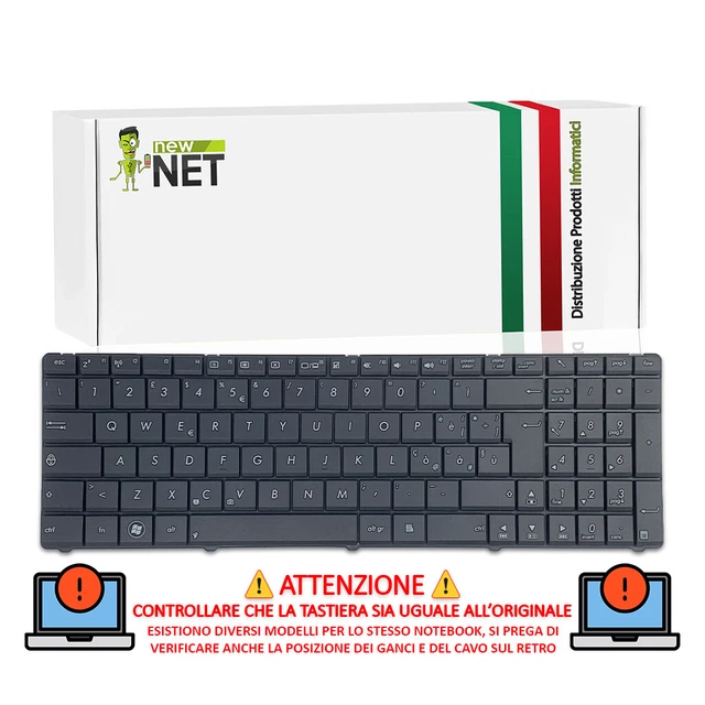 Clavier QWERTY Italien Original Pour ASUS - Références 0KNB0-6029IT00 / 0KN0-J71IT31 - Neuf Sous Blister