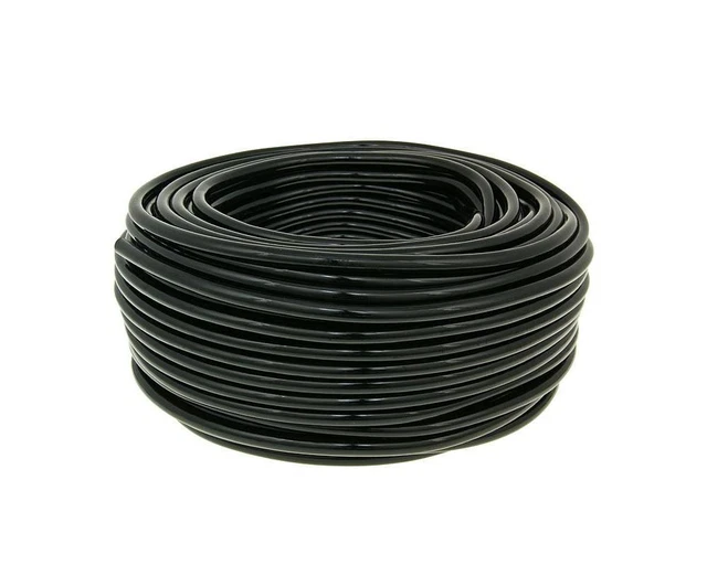 Tuyau de carburant CR 50m noir rouleau - 5x9mm