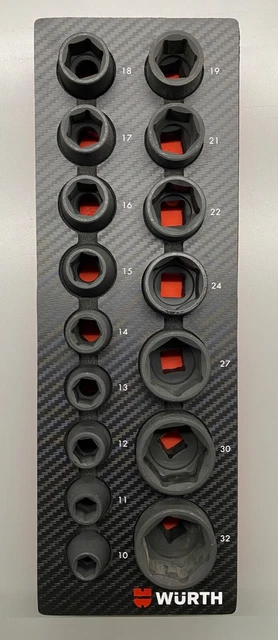 FACOM 1/2 Zoll Steckschlüssel, SW 11/16 Zoll – Robuster 6-Kant-Schlüssel Für Profis