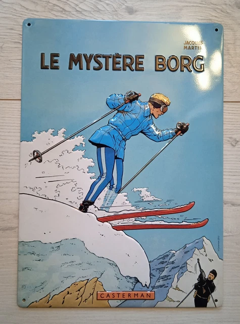Lefranc Plaque Tôle Le Mystère Borg Neuve