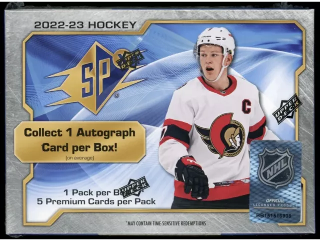 2022-23 Upper Deck SPx Hockey Hobby Box