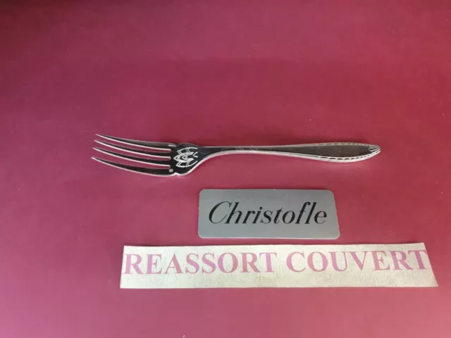 Fork Fish christofle Lotus Albatros 6 7/8in Beautiful Condition Metal Silver