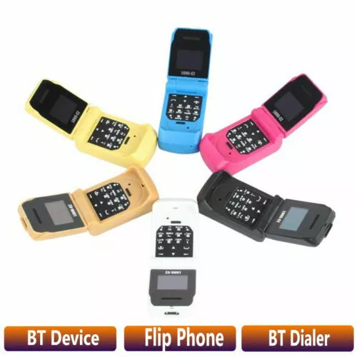 J9 mini Flip mobile phone 0.66" Smallest Cell Phone Wireless BT Dialer For Kids
