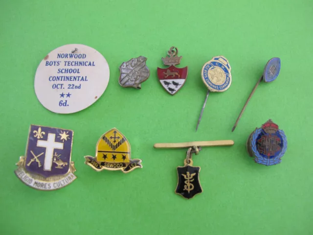 9 School Badges Norwood Pulteney Grammer etc