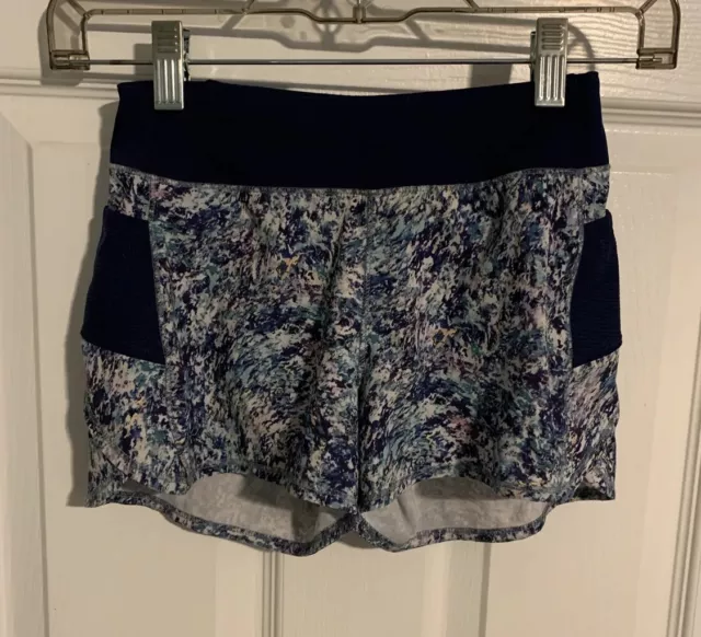 Athleta Girl Record Breaker 3" Short Size Small (7) Abstract Pattern