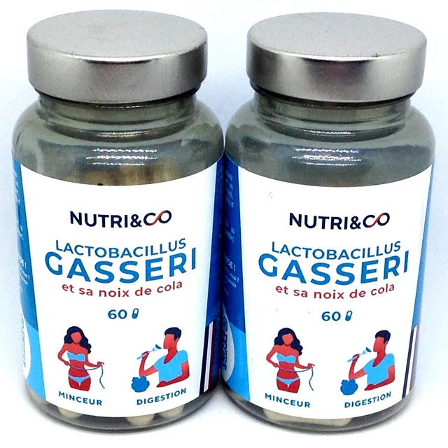Complément Alimentaire Nutri&Co Gasseri - 2 Boîtes De 60 Gélules - Minceur & Digestion
