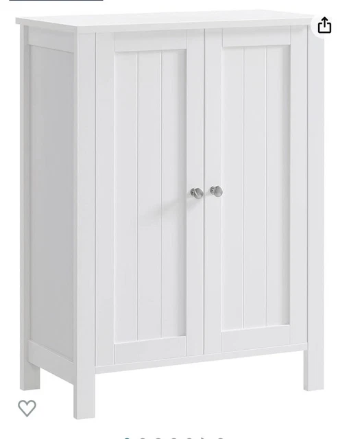 VASAGLE BATHROOM FLOOR Storage Bathroom Storage Unit with 2