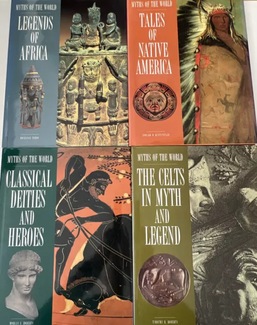 Lot Of 4 Myths of the World: Legends Of Africa, Tales Of Native America + 2 HC