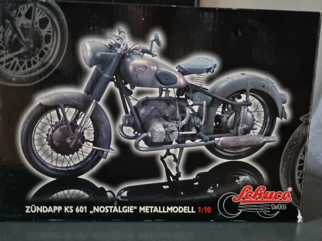 ☆schuco 1/10 Moto Zundapp Ks 601 Nostalgie  Metallmodel Neuf Boite