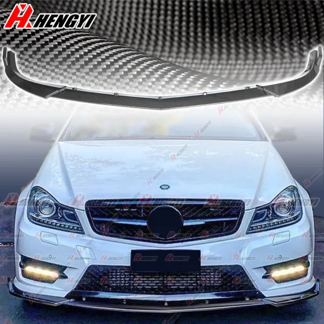 Carbon Spoiler Avant Lèvre Pare-Chocs pour Mercedes C CLASS W204 S204 C204 11-14