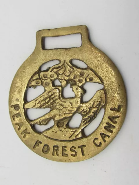 VINTAGE HORSE HARNESS Brass Medallion Bridle Ornament PEAK FOREST CANAL  $17.06 - PicClick