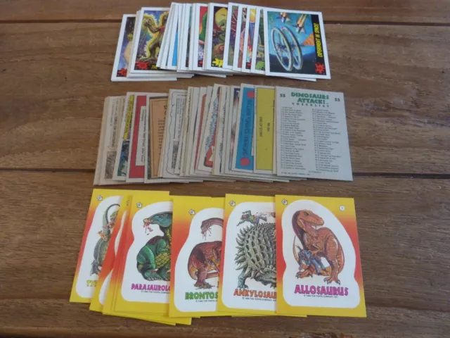 Topps Dinosaurs Attack Cards & Stickers from 1988 - Near Mint! Pick You Cards!