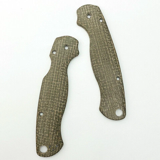 DIY 1 Paar Micarta Materialgriff für Spyderco C81 Paramilitär 2 Faltmesser