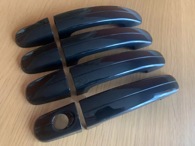 Gloss Black Door Handle Covers Fits Ford Focus Mk2 Mk3 Escape Kuga Models