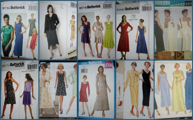 CHOOSE 1 Butterick Dress PATTERN sz 4-24 Tunic Top Fancy casual vintage