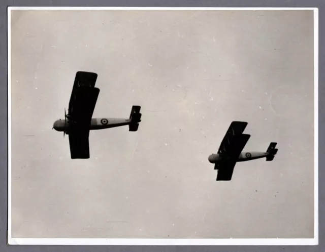 Vickers Valentia Raf Formation Vintage Photo Royal Air Force